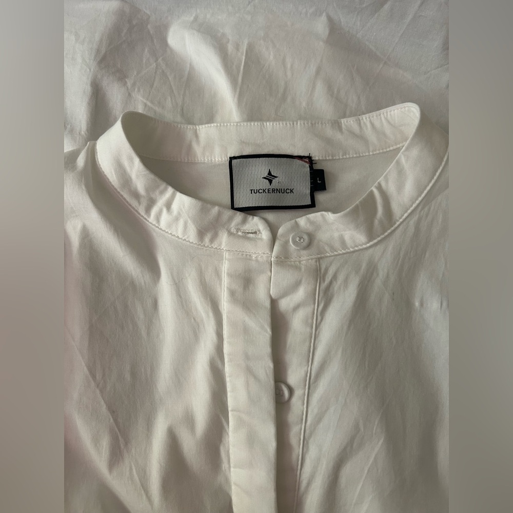 Tuckernuck Royal shirt dress , white, Size M/L - Picture 3 of 8